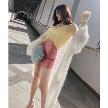 韩语琳女装短裙2018新款秋装裙子韩版高腰显瘦包臀裙半身裙PU皮裙图片