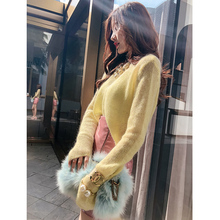 韩语琳秋装毛衣2018新款女装韩版圆领套头修身针织打底长袖女上衣图片