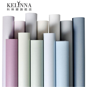 墙纸自粘卧室温馨壁纸防水pvc纯色素色宿舍寝室墙贴纸家具翻新贴