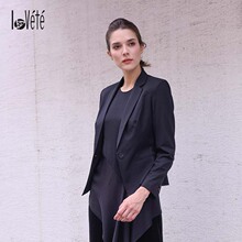 2018女装新款韩版小西装女外套短款时尚修身灰色休闲西服西装短款图片
