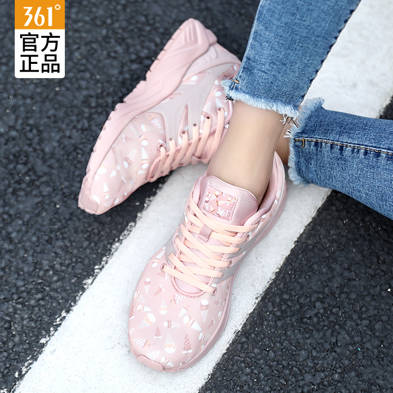 361 Sports Shoes Women's Shoes 2019 New Autumn Casual Shoes Board Shoes 361 Degree Forrest Gump Shoes Autumn and Winter Soft Sole Running Shoes