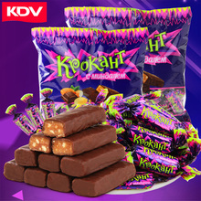 正品 KDV俄罗斯紫皮糖进口零食kpokaht巧克力散装 2斤糖果喜糖年货