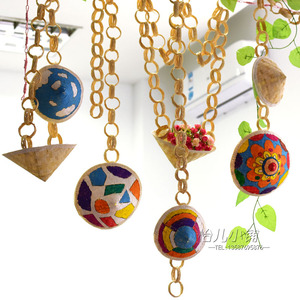 幼儿园学校主题布置斗笠帽子装扮挂饰儿童手绘画画美术材料用品