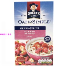 临期 8包装 英国原装 桂格3口味可选即食水果燕麦片营养早餐麦片