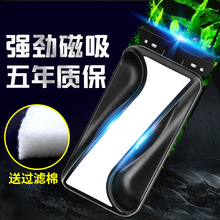 鱼缸刷磁力刷带刮刀玻璃擦双面清洗刷子擦缸器清理清洁工具刮藻刀
