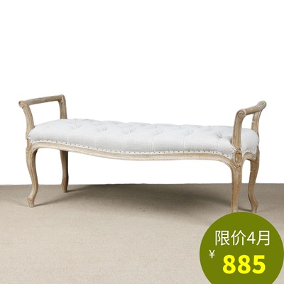 法式换鞋凳实木图片