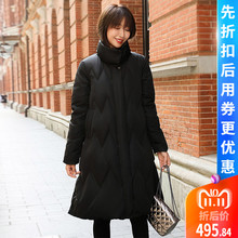 ITISF4/艾夫斯2018新款羽绒服女小个子中长款白鹅绒韩版时尚潮图片