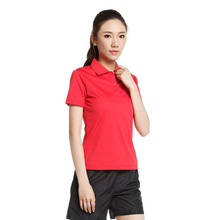李宁短袖女运动服夏季薄款纯色运动休闲翻领POLO衫t恤 QG
