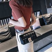 潮韩版 女2018新品 上新小包包 简约链条小方包百搭淑女小挎包单肩包