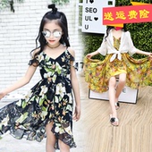 短袖 连衣裙 8女童夏装 9儿童装 7小女孩裙子4公主裙5夏季6碎花12岁11