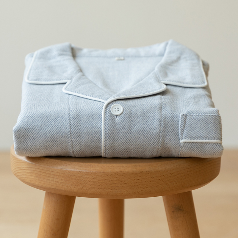 日系纯棉磨毛绒布春秋男士秋冬长袖长裤情侣睡衣秋季两件套家居服