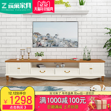 筑巢家具 美式乡村地中海家具电视柜2.2米柏咨简约田园储物地柜
