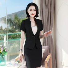 韩版夏季职业装女装套装短袖美容师套裙西装OL女士正装酒店工作服图片