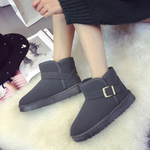 新款秋冬季搭扣雪地靴