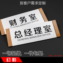 木纹简约创意科室牌办公室门牌铝塑板塑料门牌门号牌提示牌标识牌