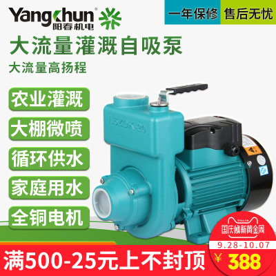阳春家用大流量自吸泵220v抽水泵农用灌溉泵增压泵井用取水抽水机