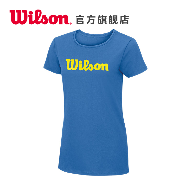 Wilson威尔胜 网球运动服 女款圆领衫短袖 SCRIPT