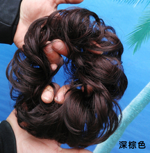 假发圈女盘发卷发圈花苞头发饰发包丸子头皮筋头绳蓬松仿真头花