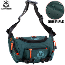 华朗迪尔VOLUNTEER腰包香港VL运动休闲大腰包挎包尼龙布字母背包
