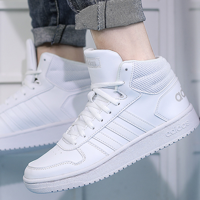 Adidas Women's Shoes 2019 Autumn/Winter New High Top Sports Shoes Small White Shoes Board Shoes Casual Shoes B42099