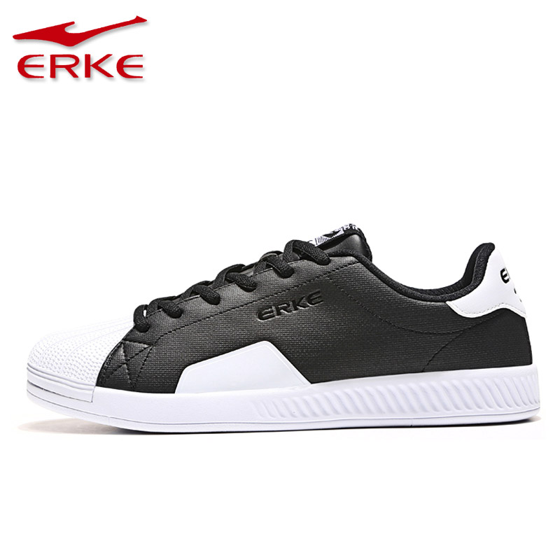 ERKE Shell Head Men's Shoes Mesh Shoes Comfortable Breathable Fashion Fashion Sports Board Shoes Flat casual shoes