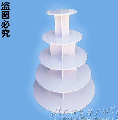 木质圆形中岛展柜展示柜货架鞋子柜包包化妆品展示架中岛柜母婴