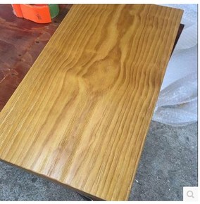 定制实木大板茶桌办公桌老榆木松木原木餐桌吧台面板长条支架北欧