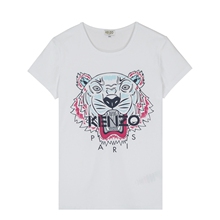 KENZO/高田贤三 女童装圆领百搭短袖T恤 KL10048-01图片