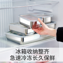 日本进口冰箱速冻盒子饺子收纳盒冰箱保鲜盒快速解冻盒食品留样盒
