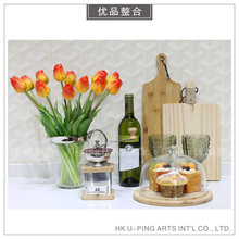 简约现代软装 蛋糕酒具仿真花艺摆件组合ZH1285 样板房厨房用品热卖