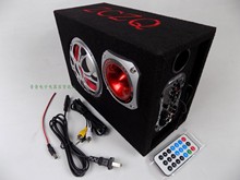 ??夭蹇ɡ堆浪巴惨粝?12V24V电瓶220V桌面音箱 五寸车载低音炮