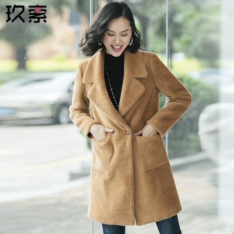 皮草外套女2018新款冬韩版时尚修身显瘦女装女士年轻款潮流ol大衣商品大图