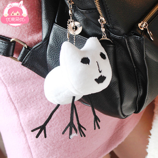 新品鬼灯的冷彻好好猫毛绒公仔挂件恶心萌白泽猫钥匙扣动漫挂件 折222网