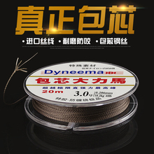 包芯大力马钢丝线防咬线鲟鱼线20米PE线 沉水主线子线包心线鱼线