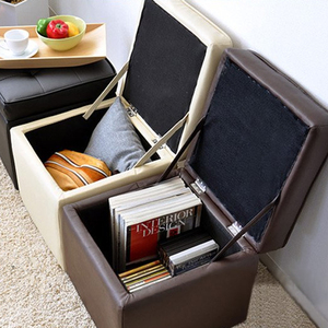 穿鞋凳子鞋柜储物凳换鞋凳化妆凳收纳箱沙发凳皮方凳试鞋坐墩实木