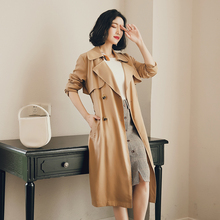 欧惑lulu风衣外套女中长款韩版春秋季2018新款女装初秋装长袖外衣图片