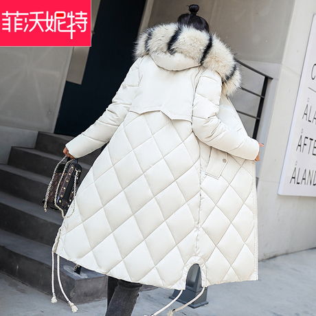 冬季加厚棉袄棉衣女2018新款长过膝中长款外套羽绒棉服韩版女装潮商品大图