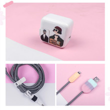 air2 保护线缠绕绳理护线器 3充电器贴纸2018耳机数据线保护套6缠绕线器防脏膜情侣款 ipad平板5mini4 苹果新款