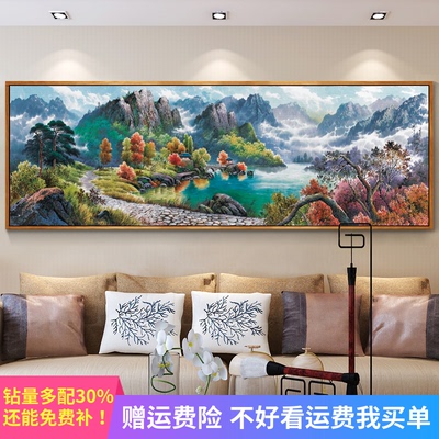 客厅聚宝盆十字绣新款推荐