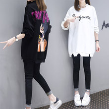 秋冬季2018女装新款加绒长袖韩版宽松加厚套头卫衣慵懒风上衣女潮图片