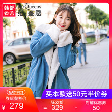 范奎恩韩版大码女装2018冬装新款胖MM显瘦遮肚洋气胖妹妹棉衣棉服图片