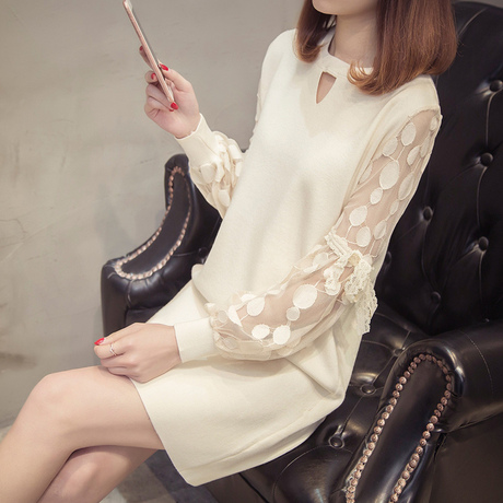 早秋女装秋装女2018新款秋季韩版毛衣中长款打底衫衣服女长袖上衣商品大图