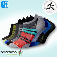 男子超轻美利奴羊毛跑步船袜 UltraLight Smartwool 马拉松越野跑