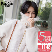 韩版短款羊羔毛领皮草女装外套2018冬季新品复合皮毛一体女士大衣图片