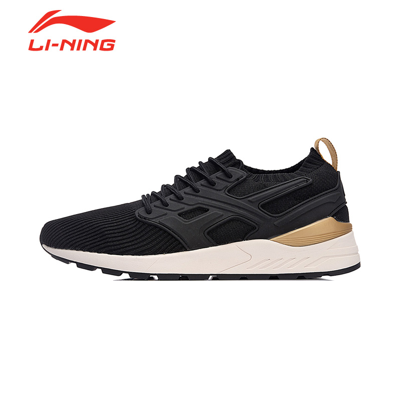 Lin/Li Ning Men's Shoes, Sports Shoes, Spring and Autumn Integrated Weaving Socks, Overshoes, Casual Shoes, Running Shoes, AGLN015