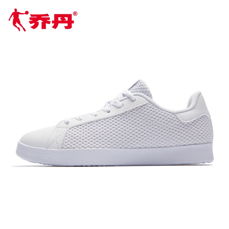 Jordan Women's Shoes Mesh Skate shoe Pure White Light Casual Shoes Breathable Sneakers Student Low top Travel Shoes