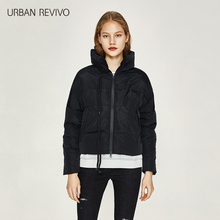 UR2017秋冬新品女士女装时尚立领短款拉链羽绒服外套WH40S1KN2001图片