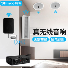 新科WX1无线蓝牙音箱吊顶音响嵌入式室内店铺背景音乐天花吸顶喇叭套装壁挂防水音柱广播客厅餐厅挂墙环绕