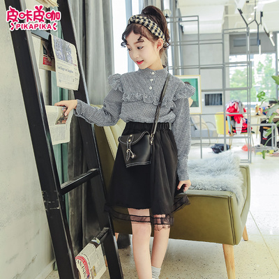 女童秋装套装2018新款小女孩韩版裙子两件套儿童装秋冬季洋气套裙