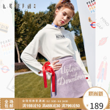 乐町2018春装新款女半身裙短裙字母印花包臀裙A字裙韩版港味裙子图片